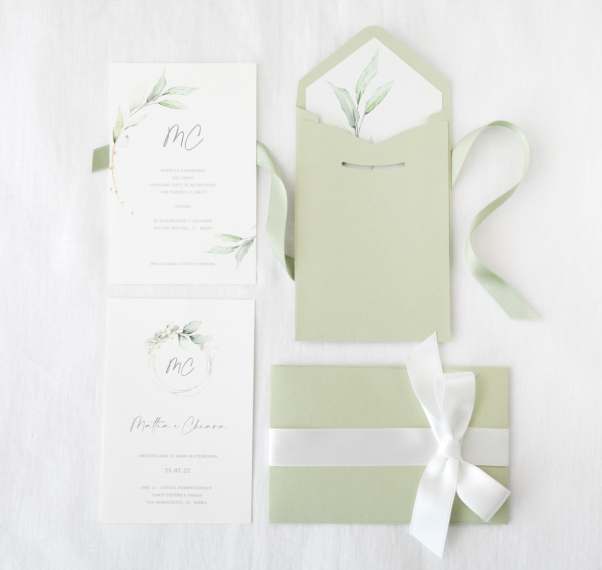 scatola trasparentewater color green - Deco Wedding - Matrimoni, Battesimi,  Eventi